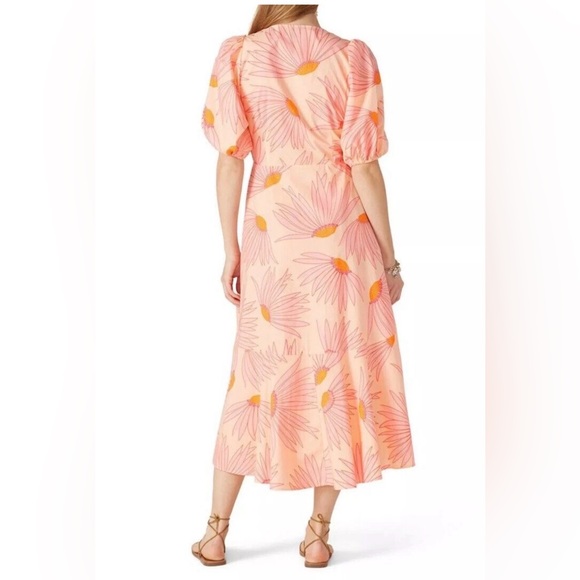 Kate Spade Women’s Falling Flowers Pattern Wrap Vneck Dress Size 2 NWT - Picture 2 of 12